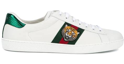 gucci sneakers tiger fake|Gucci ace tiger sneakers.